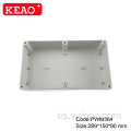 Caja de conexiones con oído, uso en interiores, caja eléctrica resistente a la intemperie, recintos de abs con riel din, carcasa de montaje en pared, carcasa ip65